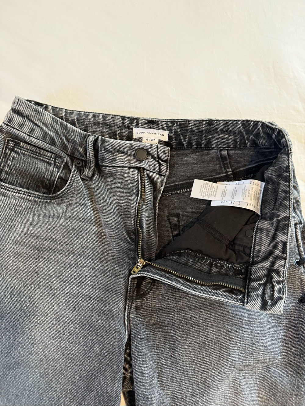 Good American | Good Icon Lace-Up Jeans, size 4 - Picture 6 of 11